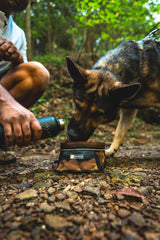 Ruffwear Quencher plié à plat pour un transport compact
