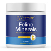 Boîte Rx Vitamins Feline Minerals vue de face, clarté d’étiquette et utilité