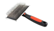 RYAN'S PET SUPPLIES brosse Paw Brothers vue de face montrant la tête large pour un brossage efficace
