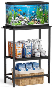 Rymeera vue avant du meuble, stabilité et design pour aquarium 10 gallons