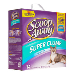 Scoop Away gros plan sur la texture des granulés illustrant l'absorption et la formation de mottes