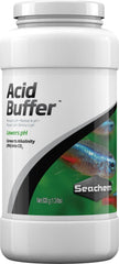 Seachem Acid Buffer emballage avant montrant le pot et les informations produit, utile pour identification