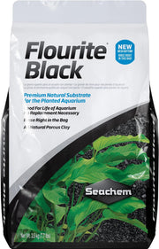 Seachem Flourite Black sac avant montrant format 3,5 kg et finition élégante