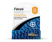 Seachem Focus emballage avant montrant 5 g et usage aquarium, facilite l'administration