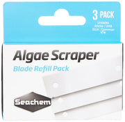 Seachem pack de trois lames métalliques pour verre, efficacité de nettoyage