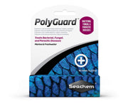Seachem POLYGUARD emballage face montrant le conditionnement et l'avantage pratique