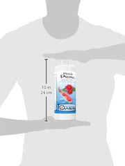 Seachem Pond Prime application bassin versé indiquant protection immédiate des poissons