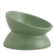 Seemypet gamelle céramique face verte, design stable pour repas plus confortable