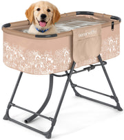 SereneLife vue avant de la baignoire pliable pour un toilettage plus confortable