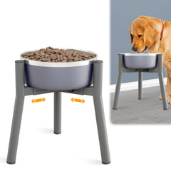 SHAINFUN support métallique face stable pour repas confortable