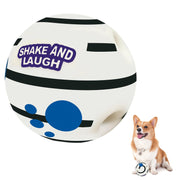 SHAKE AND LAUGH emballage avant montrant la balle et avantages visibles