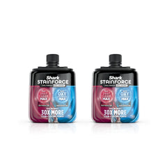 Shark StainForce face du packaging montrant le pack double et atout détachant