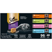 Sheba assortiment de boîtes face affichant variétés pour repas pratiques