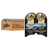 Sheba emballage avant montrant le design et l'indication de saveur pour une reconnaissance rapide