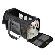 Sherpa vue avant du sac de transport montrant la silhouette compacte et protection