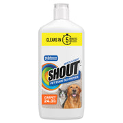 SHOUT emballage avant montrant le flacon et bénéfice nettoyage rapide