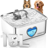 SIBAYS fontaine avant avec étiquette montrant capacité 15L et design pratique