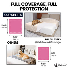 SILLY LEGACY housse déployée sur lit montrant couverture complète