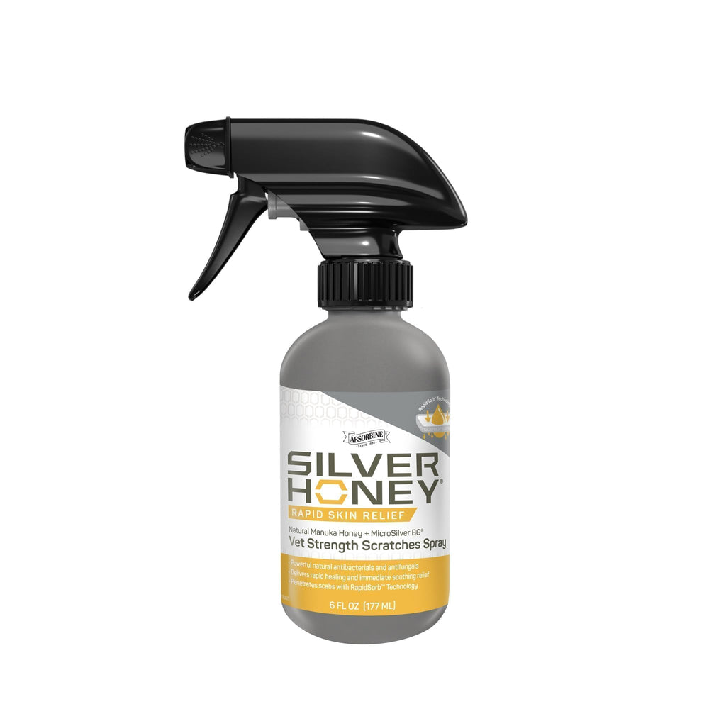 Silver Honey flacon avant montrant l'étiquette et l'usage apaisant