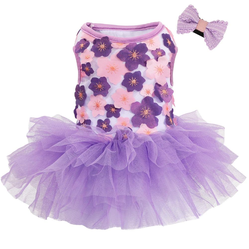 SIMCAPY robe tutu face violette présentant un look princesse et confort