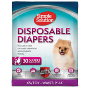 Simple Solution emballage avant montrant 30 culottes, protection pratique