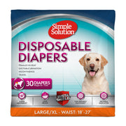 Simple Solution emballage face avant montrant pack de 30 et bénéfice propreté