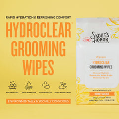 SKOUT'S HONOR lingettes sortant boîte, donne hydratation instantanée