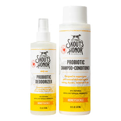 SKOUT'S HONOR pack face avant montrant les trois produits pour routine complète
