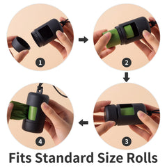 SLSON distributeur attaché à une laisse montrant fixation sûre
