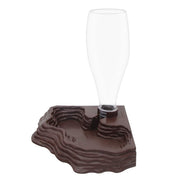 SLSON vue frontale du distributeur marron montrant le design compact et stable