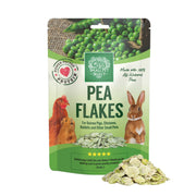 Small Pet Select emballage face montrant flocons de pois, garantie d'ingrédients propres