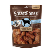 SmartBones paquet avant montrant 56 Mini Bones et portion pratique