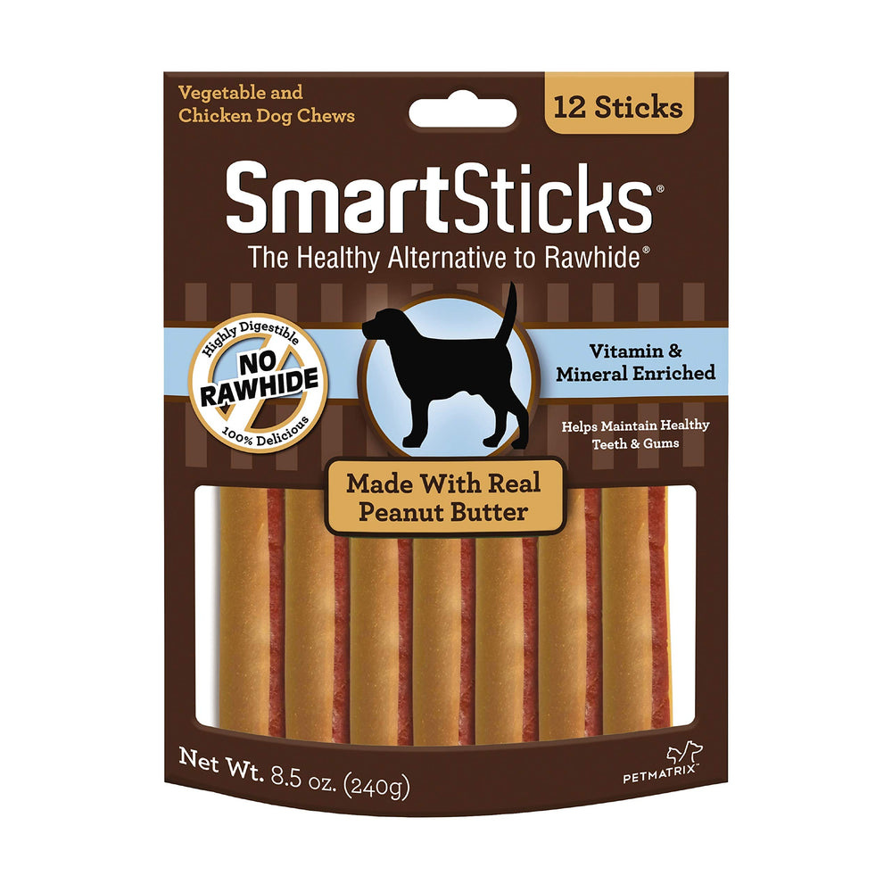 SmartBones paquet avant montrant 12 bâtonnets et design clair pour repérage facile