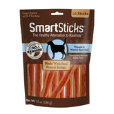 SmartBones emballage avant montrant 10 bâtonnets, attrait visuel et information pratique
