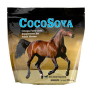 SMARTPAK emballage avant du SmartEquine CocoSoya montrant format 5 lb et avantages