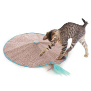 SmartyKat vue avant du jouet montrant jupe et base, attire le chat