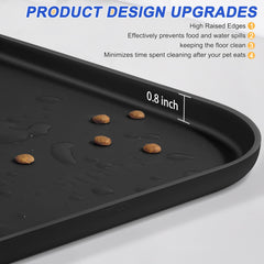 SMILOOL tapis sous gamelles montrant réduction du désordre au repas