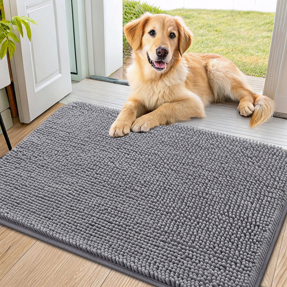Paillasson Smiry face avant en chenille, absorbe la boue efficacement