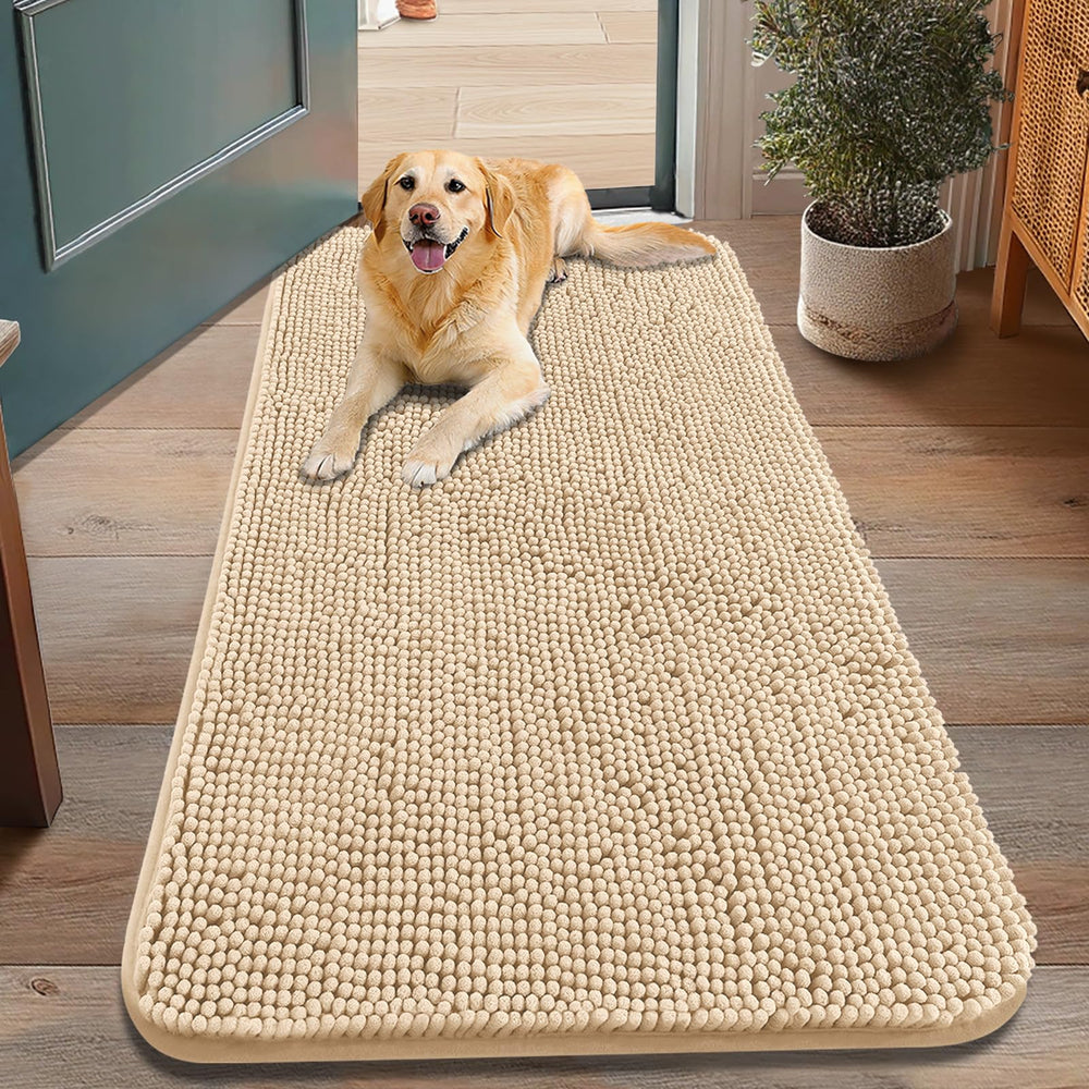 Smiry tapis vue face montrant absorption et accueil confortable