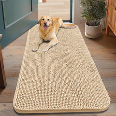 Smiry tapis vue face montrant absorption et accueil confortable
