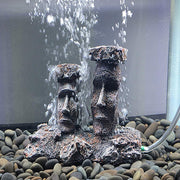 Smoothedo-Pets statue Moai face avant montrant l'esthétique et l'ambiance