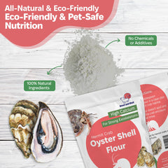 Snout and Shell poudre répandue dans un crabitat pour apport sans stress