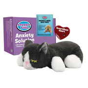 Snuggle Puppy peluche gris blanc vue avant offrant confort immédiat