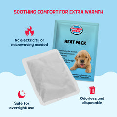 Snuggle Puppy gros plan du pack chauffant montrant texture et sécurité tactile