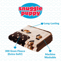 Snuggle Puppy couverture posée sur canapé protège tissu et facilite nettoyage