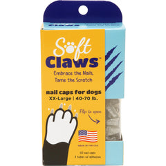 Soft Claws emballage avant argent montrant quantité et format, protection immédiate