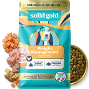 Solid Gold emballage avant montrant la formule pour gestion du poids et bénéfice