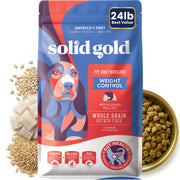 Solid Gold emballage avant montrant formule gestion de poids et bénéfices nutritionnels