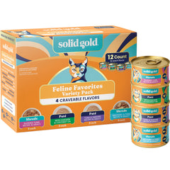 Solid Gold face de la boîte montrant la saveur et l’emballage bénéfique