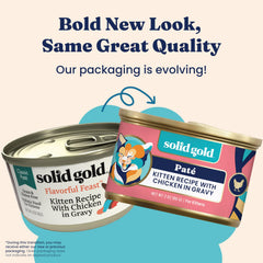 Solid Gold gros plan poulet réel utilisé dans la recette, riche en protéines